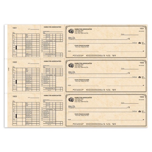 Antique Payroll Hourly Checks | Checks In The Mail