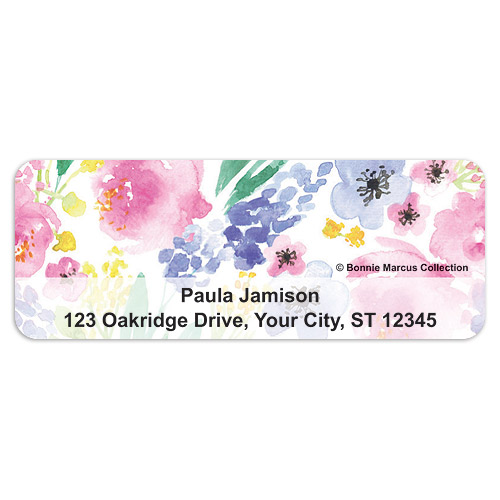 Painterly Floral Sheet Labels
