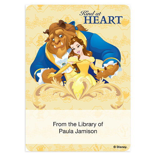 Beauty and the Beast Book Plate Labels