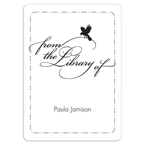 Bird Silhouette Book Plate Labels