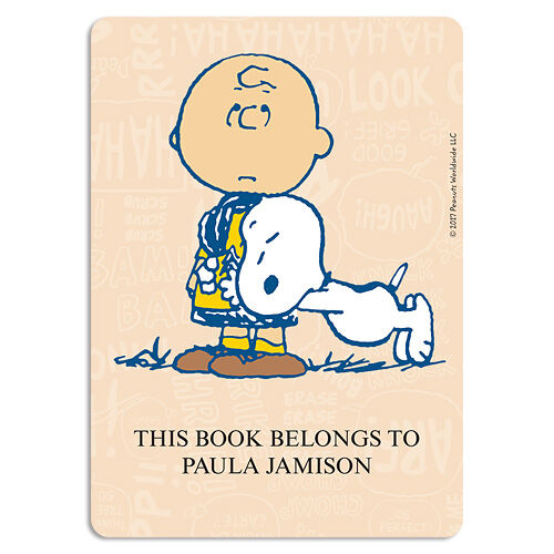 Charlie Brown Book Plate Labels