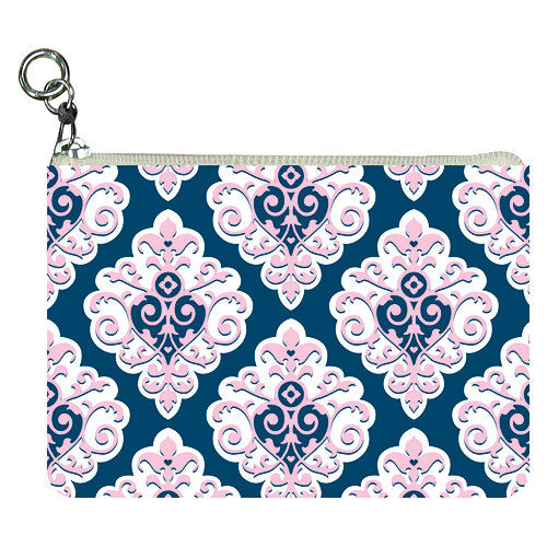 Preppy Sweet Damask Coin Purse