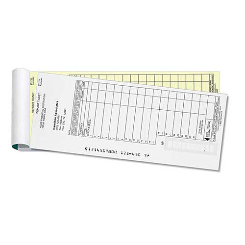 Book Bound Deposit Slips