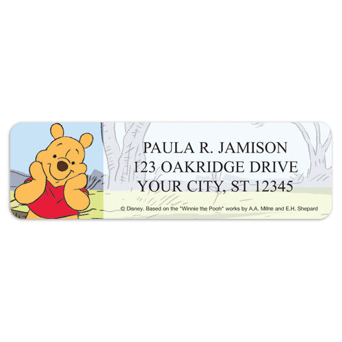 Winnie the Pooh Adventures Sheet Labels