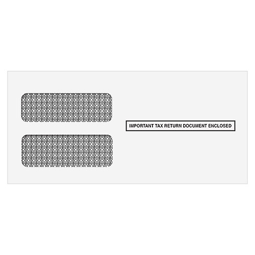 Self-Seal Double Window Envelope for all 3 up 1099s