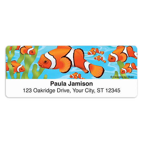 Designs by Shan Exotic Fish Sheet Labels