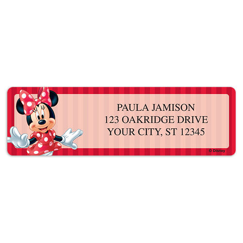 Minnie Mouse Sheet Labels