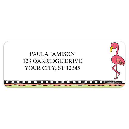 LKD Palm Trees & Flamingos Sheet Labels