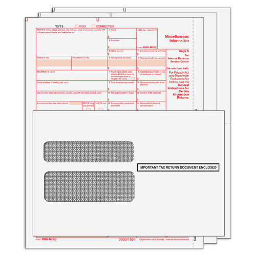 Bundle - 1099-MISC Laser Set 3pt w/ Env. (Peachtree & Quickbooks Compatible)