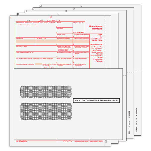 Bundle - 1099-MISC Laser Set 5pt w/ Env. (Peachtree & Quickbooks Compatible)
