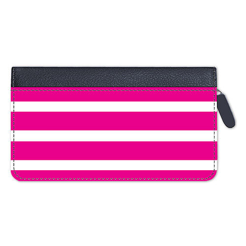 Soho Hot Pink Stripes Zippered Leather Cover