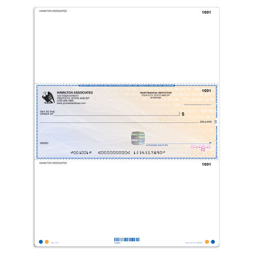 High Security Laser Check in Middle - Blue Safety