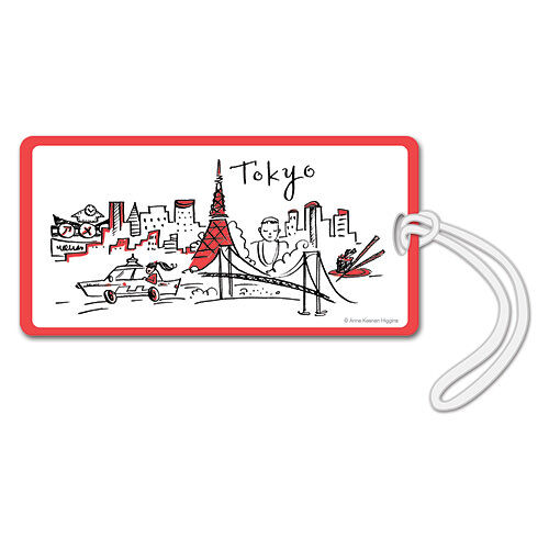 Touring Tokyo Luggage Tags