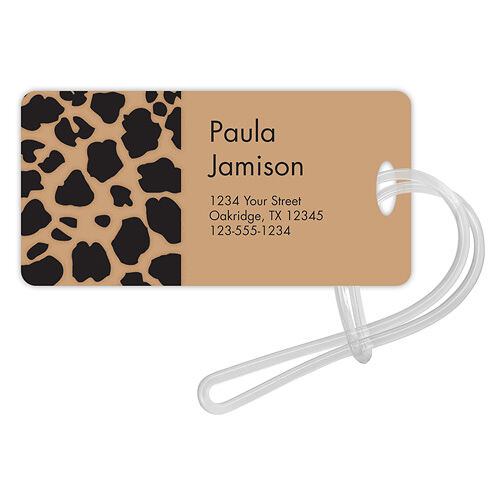 Leopard Luggage Tags
