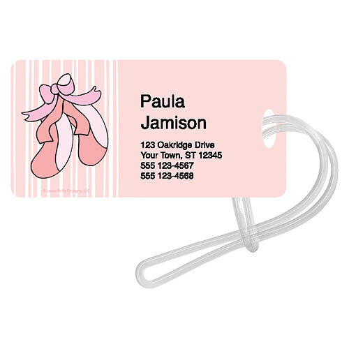 Ballet Stripes Luggage Tags