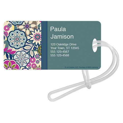 Fancy Floral Luggage Tags