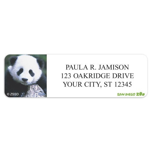 Panda Sticker Label Format