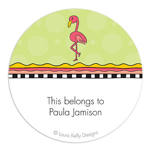 LKD Palm Trees & Flamingos Gift Labels