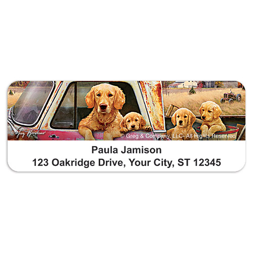 Pups & Trucks Sheet Labels