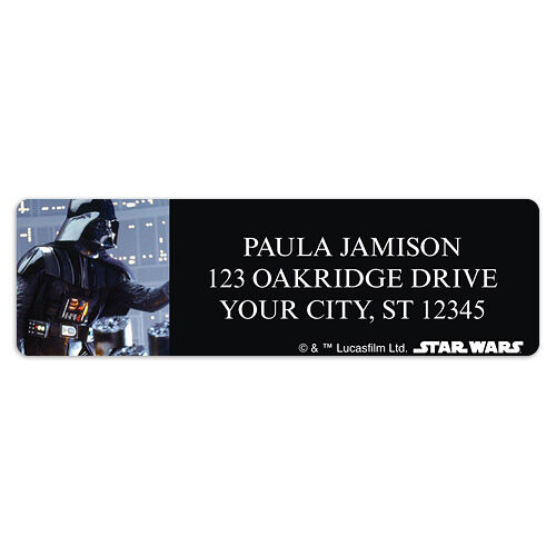 Star Wars Darth Vader Sheet Labels