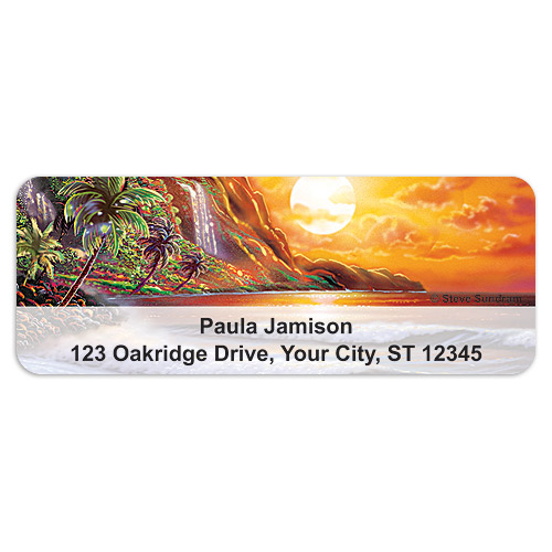 Steve Sundram Scenic Shores Sheet Labels