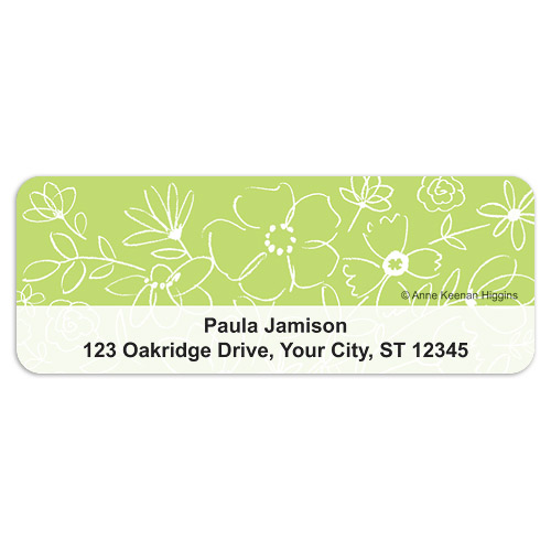 Bright Blooms Sheet Labels