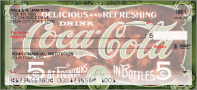 Coca-Cola Retro Signs Checks