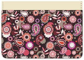 Order your personal checks- Paisley Red Debit Caddy 