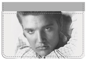 Order your personal checks- Elvis B&W Portrait Debit Caddy 