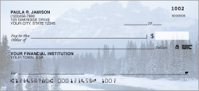 Scenic Checkbook Covers, Address Labels Online - Winterscapes Checks