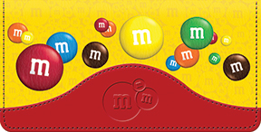 M&M'S Leather Checkbook Cover