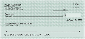 Houndstooth Personal Checks - 4 colors