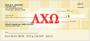 Alpha Chi Omega Personal Checks