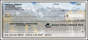 Scenic Checkbook Covers, Address Labels Online - National Parks Side-Tear Checks
