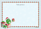 Green M&M's Holiday Flat Cards