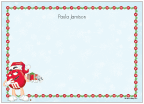 Red M&M's Holiday Flat Cards