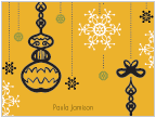 Ornaments & Snowflakes Folded Notes