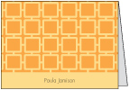 Orange Geo Square Notes