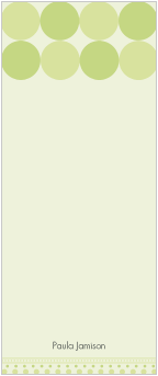 Dottie Green Long Note Pad