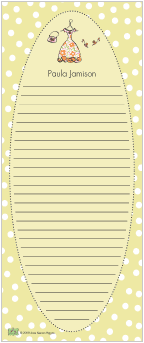 Ready to Wear Dresses Long Note Pad