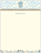 Floral Crest Note Pads