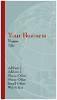 World Globe Business Cards