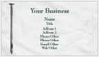 Nail - Drop Cloth Business Cards