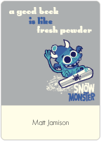 Snow Monster Book Plate Labels