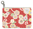 Red Spoke Flowers Coin Purse