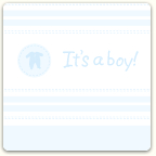 It's A Boy - Layette Coasters
