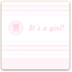 It's A Girl - Layette Coasters