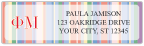 Phi Mu Sheet Labels - 1 Scene