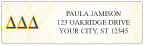 Delta Delta Delta Sheet Labels  4 scenes