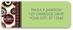 Brown Baubles Address Labels